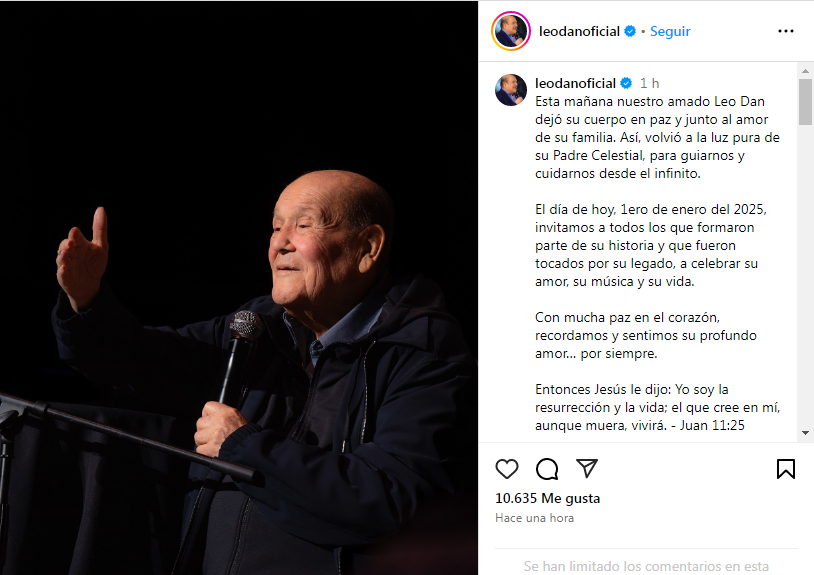 Muere el cantautor argentino Leo Dan a los 82 años 