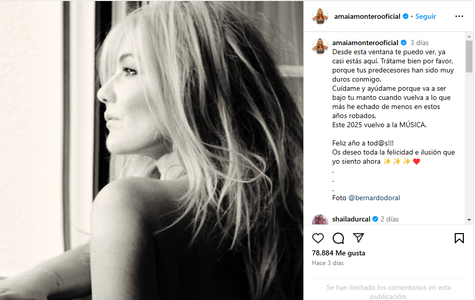 Amaia Montero hace importante anuncio sobre su carrera Amaia Montero hace importante anuncio sobre su carrera