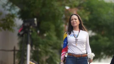 La cartera azul de María Corina Machado existe y aquí están las fotos