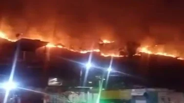 Imágenes del incendio de gran magnitud que ocurre en Mariara