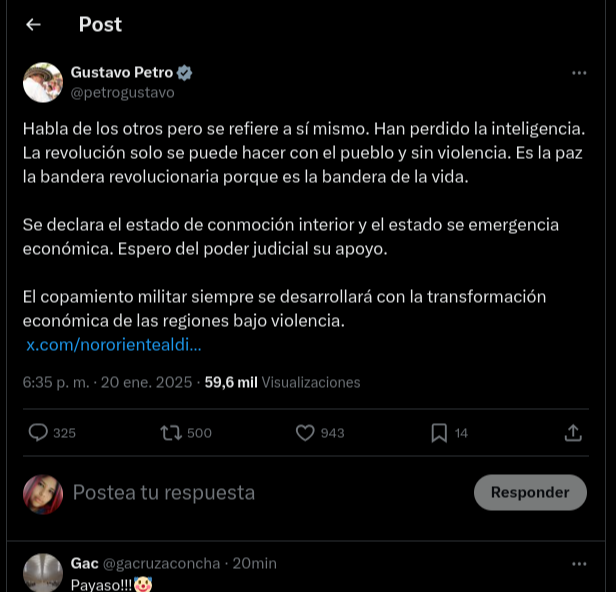 Violencia en el Catatumbo: Colombia declara conmoción interior y estado de emergencia económica Violencia en el Catatumbo: Colombia declara conmoción interior y estado de emergencia económica