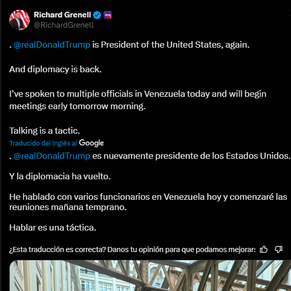 Enviado de Trump para misiones especiales se reunirá este martes con funcionarios venezolanos