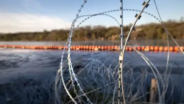 Así arranca la instalación de barreras flotantes en el Río Grande: "para detener la inmigración" Así arranca la instalación de barreras flotantes en el Río Grande: "para detener la inmigración"