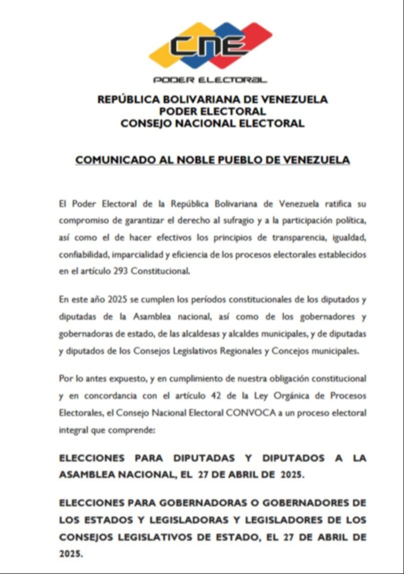  Partidos políticos deben firmar este documento para participar en las elecciones de abril