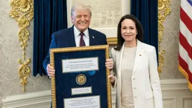 Trump publica un mensaje de agradecimiento a María Corina Machado Trump publica un mensaje de agradecimiento a María Corina Machado