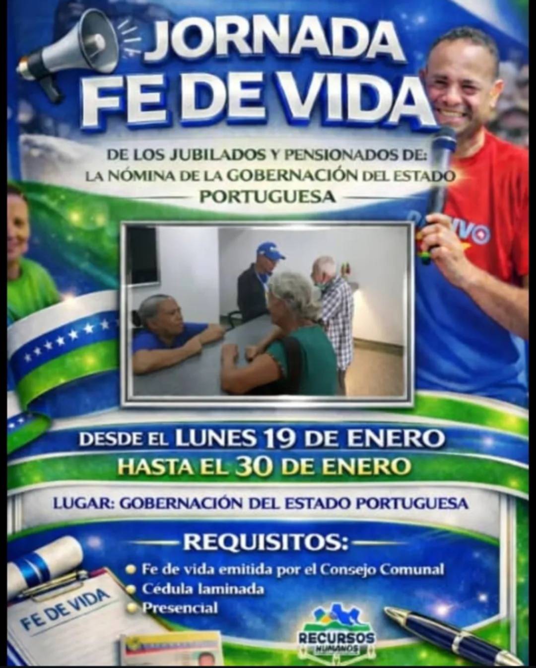 Activan jornada de Fe de Vida para jubilados y pensionados este próximo 19 de enero: requisitos y ubicación 