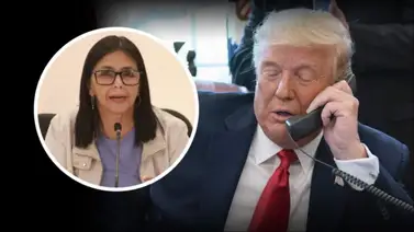 Delcy Rodríguez y Donald Trump Delcy Rodríguez y Donald Trump