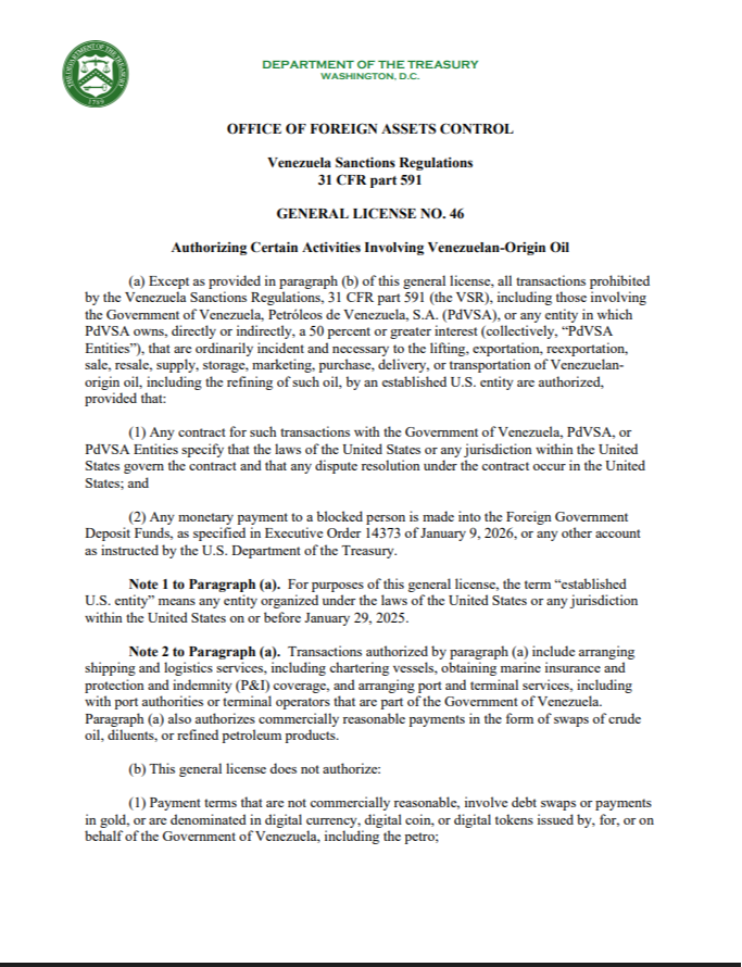 Alivio de sanciones: EEUU autoriza ciertas transacciones comerciales con el petróleo venezolano