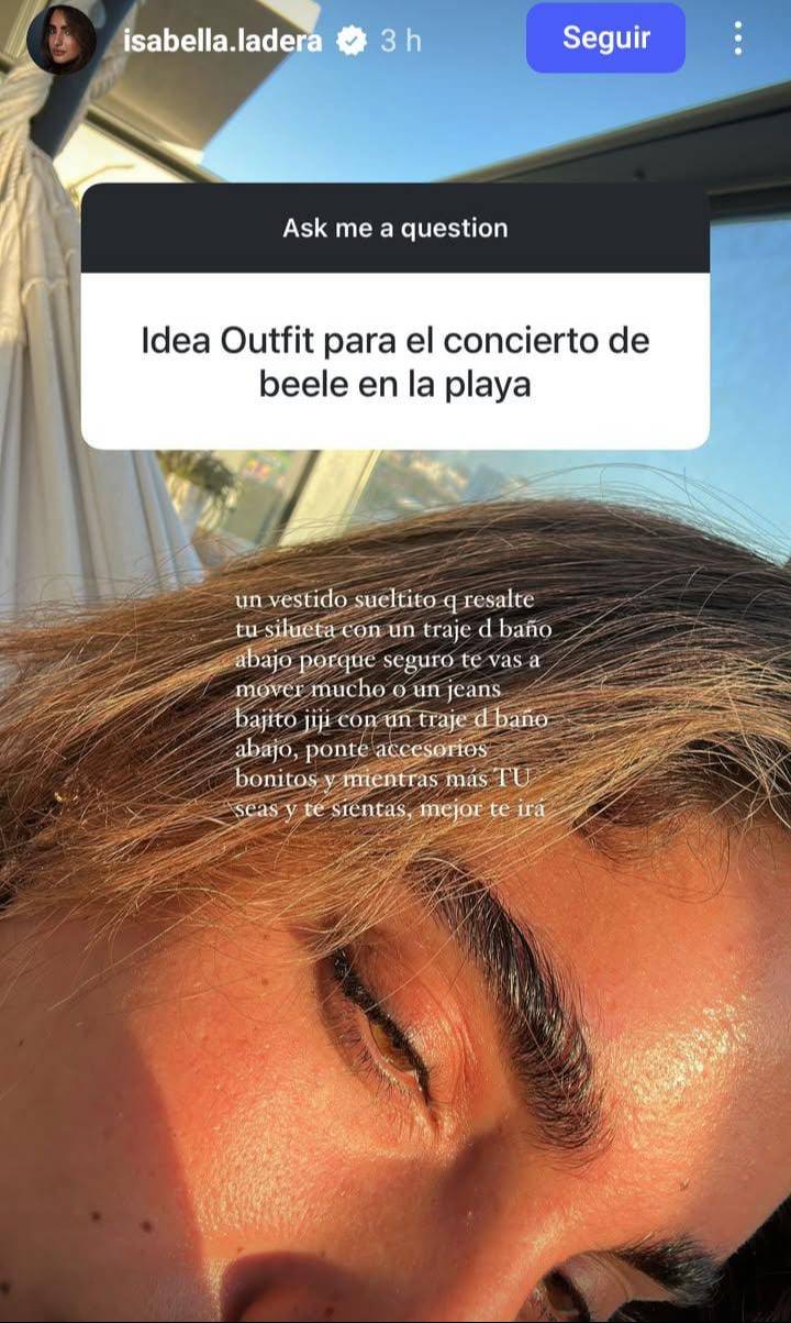 Isabella Ladera comparte ideas de looks para vestir en los conciertos de Beéle