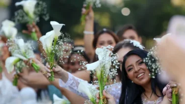 San Valentín: Más de 30 parejas unieron sus vidas en ceremonias colectivas en Chacao y Los Teques