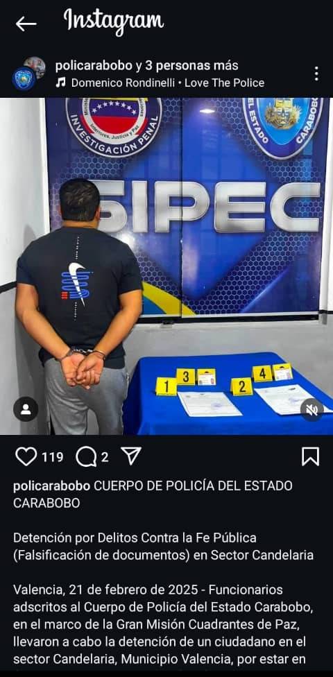 Detienen a estafador en Carabobo: Falsificaba documentos y usurpaba identidades Detienen a estafador en Carabobo: Falsificaba documentos y usurpaba identidades