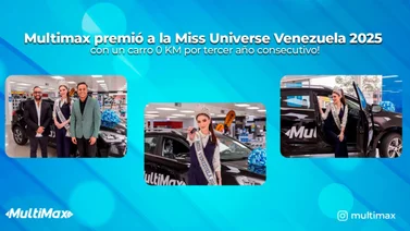¡Multimax premió a la Miss Universe Venezuela 2025 con un carro 0 KM por tercer año consecutivo!