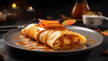 Postre con bajo índice glucémico y alto contenido en fibra: Crepes de manzana Postre con bajo índice glucémico y alto contenido en fibra: Crepes de manzana