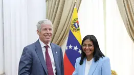 Histórico: Secretario de Energía de EE. UU. se reúne con Delcy Rodríguez en Caracas para sellar acuerdo petrolero