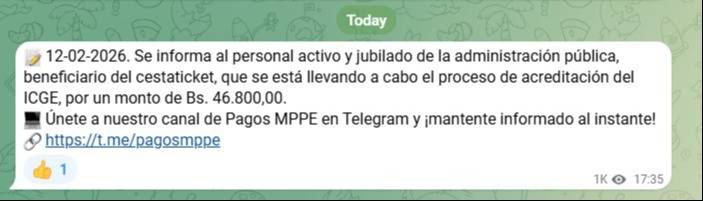Arranca pago del Ingreso de Guerra Económica de febrero para la administración publica; este es el monto Arranca pago del Ingreso de Guerra Económica de febrero para la administración publica; este es el monto