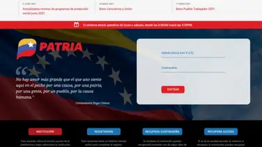 Sistema Patria: conozca los bonos y montos previstos para la semana del 16 al 22 de febrero Sistema Patria: conozca los bonos y montos previstos para la semana del 16 al 22 de febrero