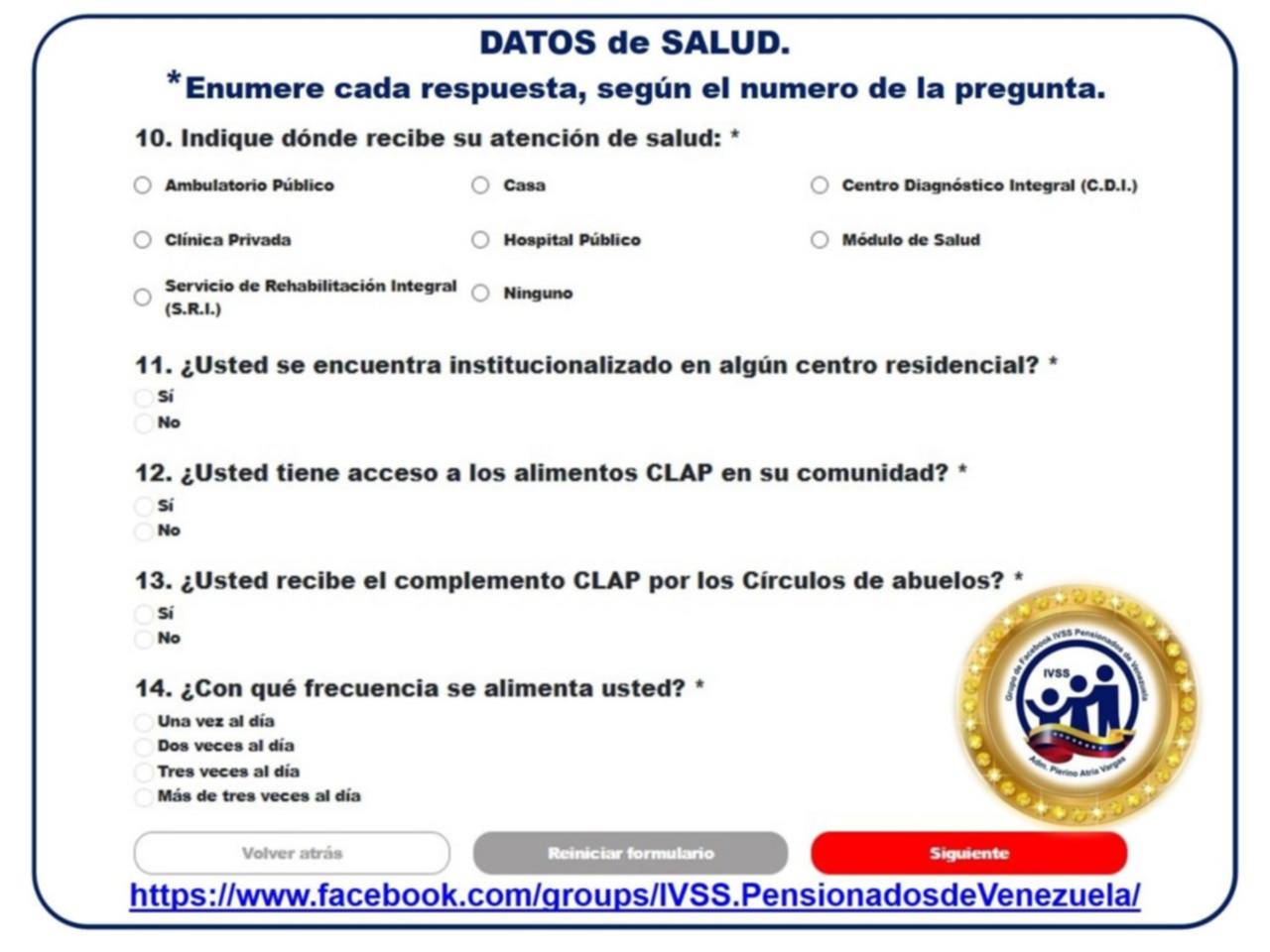 Registro Nacional de la Patria: Conozca cuáles son los datos de salud que deben presentar los adultos mayores Registro Nacional de la Patria: Conozca cuáles son los datos de salud que deben presentar los adultos mayores