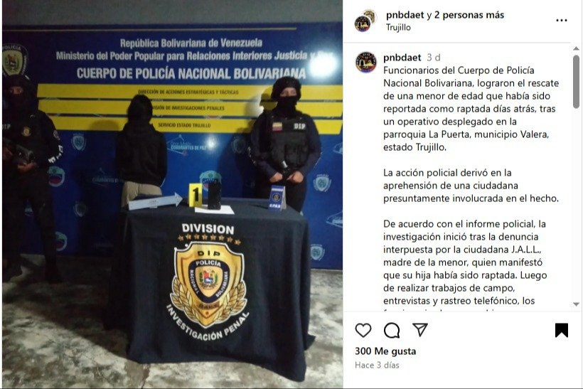 Rescatan a bebé raptada por su madrastra en Trujillo: la captora fingía ser su madre biológica