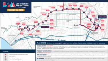 Cierre calles Maratón de Los Ángeles 2025 Cierre calles Maratón de Los Ángeles 2025