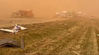 Venezolana muere tras choque múltiple en Texas: Conductores huían de incendios forestales Venezolana muere tras choque múltiple en Texas: Conductores huían de incendios forestales