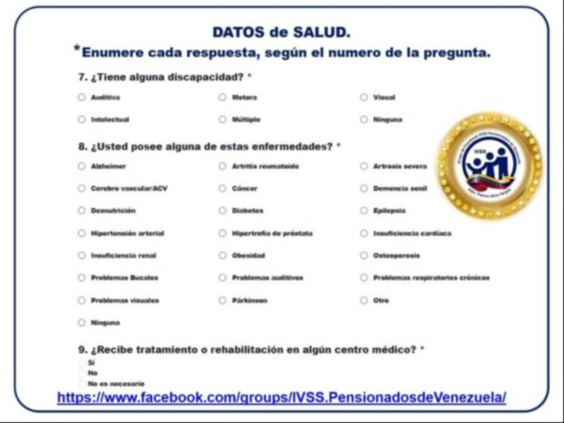 Adultos Mayores de la Patria: datos personales y de salud a presentar en el registro nacional