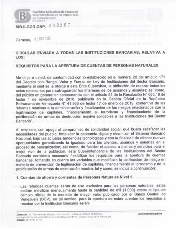 Sudeban aumenta el monto límite mensual autorizado a movilizar en cuentas corrientes y de ahorro Sudeban aumenta el monto límite mensual autorizado a movilizar en cuentas corrientes y de ahorro
