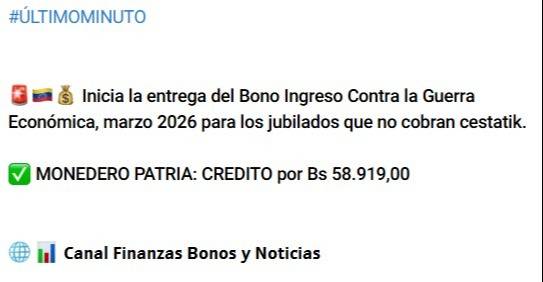 ¡Entérate! Comienzan a pagar megabono en el Sistema Patria: quiénes lo cobran 