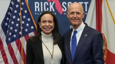 Rick Scott se reúne con María Corina Machado y le reitera su total apoyo Rick Scott se reúne con María Corina Machado y le reitera su total apoyo