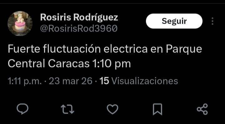 Reportan fluctuación eléctrica en Caracas y varias zonas del país este 23 de marzo: detalles aquí