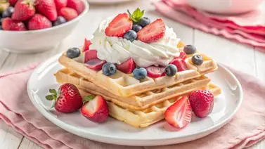 Waffles sin harina: prepara un desayuno muy saludable a bajo costo y con dos ingredientes muy populares de tu despensa Waffles sin harina: prepara un desayuno muy saludable a bajo costo y con dos ingredientes muy populares de tu despensa