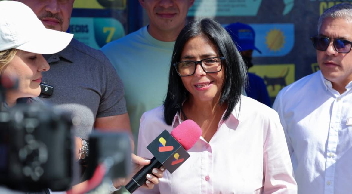 Delcy Rodríguez: Pido a Dios una Venezuela sin sanciones para recuperar el ingreso de los trabajadores
