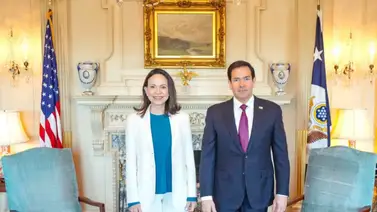 Primeras declaraciones de María Corina Machado tras reunión con Marco Rubio: esto dijo Primeras declaraciones de María Corina Machado tras reunión con Marco Rubio: esto dijo