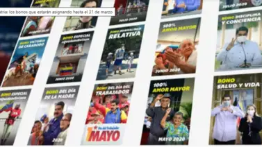 Consulte aquí la lista completa de los bonos que asigna el Sistema Patria: incluye estipendios a funcionarios públicos Consulte aquí la lista completa de los bonos que asigna el Sistema Patria: incluye estipendios a funcionarios públicos