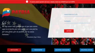 Plataforma del Sistema Patria comienza a pagar dos bonos: quiénes lo cobran Plataforma del Sistema Patria comienza a pagar dos bonos: quiénes lo cobran