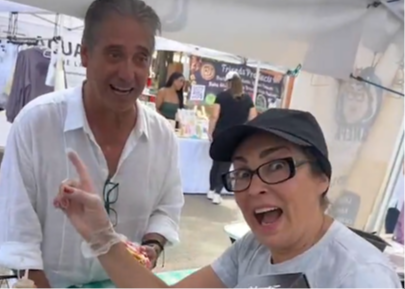 Miami: Guillermo Dávila sorprende a Alba Roversi en su arepera Miami: Guillermo Dávila sorprende a Alba Roversi en su arepera