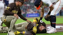 Malas noticias para Luis Arráez: es enviado a la lista de lesionados tras chocar con Mauricio Dubón