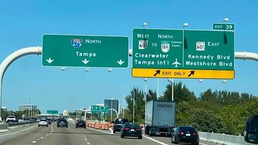 vías tampa carreteras florida