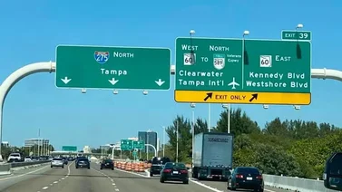 vías tampa carreteras florida
