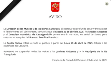 Tras nueve días de luto: el cónclave podría iniciar el 5 de mayo