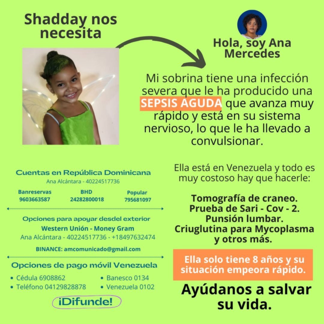 Niña con infección severa requiere ayuda económica para tratamiento