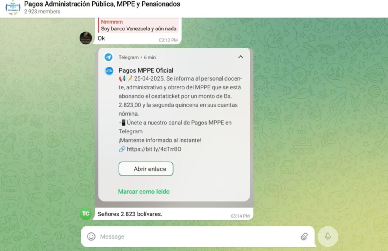 Inicia pago de segunda quincena y cestaticket de abril a los docentes del país Inicia pago de segunda quincena y cestaticket de abril a los docentes del país