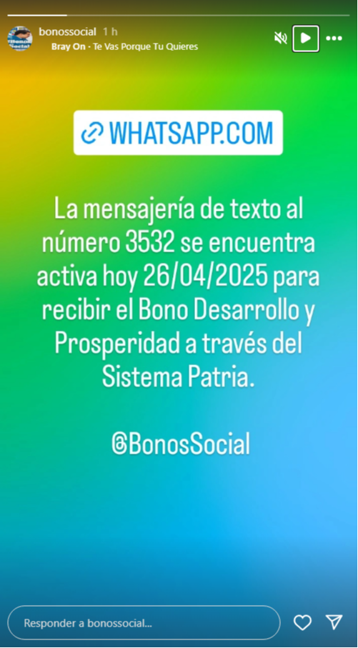 Sistema Patria: conoce el número para activar el segundo bono especial de abril 2025