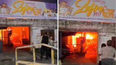 Incendio en local asiático de Trujillo este 27 de abril: habían niños dentro del abasto