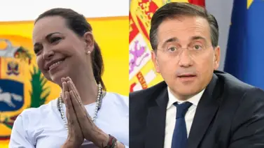 María Corina Machado y José Manuel Albares España María Corina Machado y José Manuel Albares España