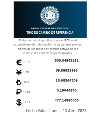 Dólar y euro BCV para los días 11 y 12 de abril: precio para el fin de semana Dólar y euro BCV para los días 11 y 12 de abril: precio para el fin de semana