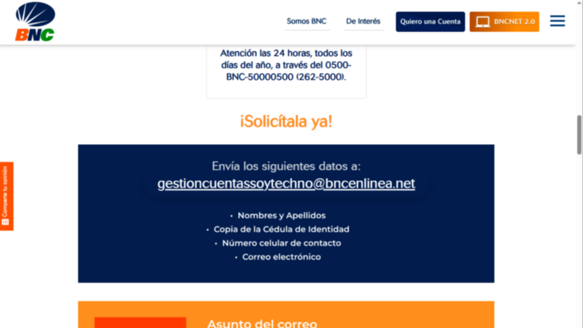 Tarjeta Visa BNC SoyTechno: requisitos y pasos para obtener sus descuentos