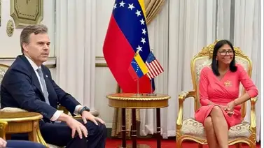 Delcy Rodriguez se reúne con el nuevo Encargado de Negocios de EEUU en Miraflores Delcy Rodriguez se reúne con el nuevo Encargado de Negocios de EEUU en Miraflores