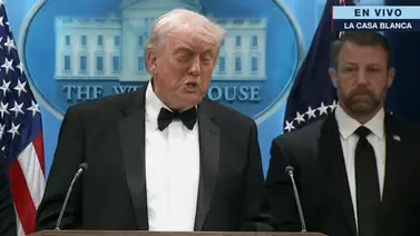 Rueda de prensa de Donald Trump tras ser evacuado: un funcionario del Servicio Secreto resultó herido Rueda de prensa de Donald Trump tras ser evacuado: un funcionario del Servicio Secreto resultó herido