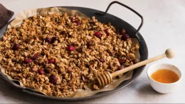 Propuesta de avena horneada que transforma la primera comida: gastronomía funcional y equilibrio Propuesta de avena horneada que transforma la primera comida: gastronomía funcional y equilibrio