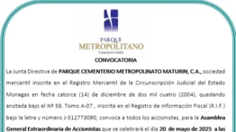 CONVOCATORIA II PARQUE METROPOLITANO 05 MAY 25